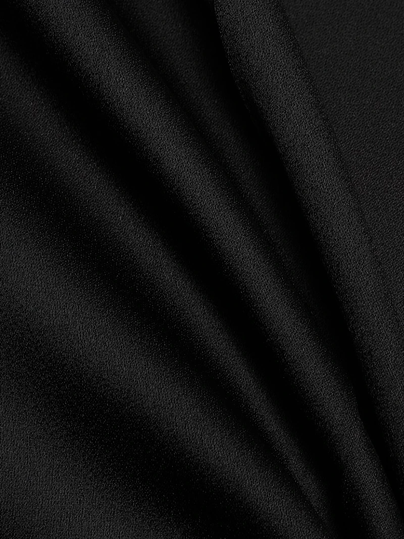 Satin Straight-Leg Trousers