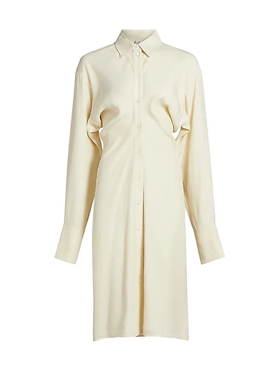 Slouch Satin Shirtdress