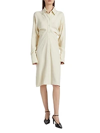 Slouch Satin Shirtdress