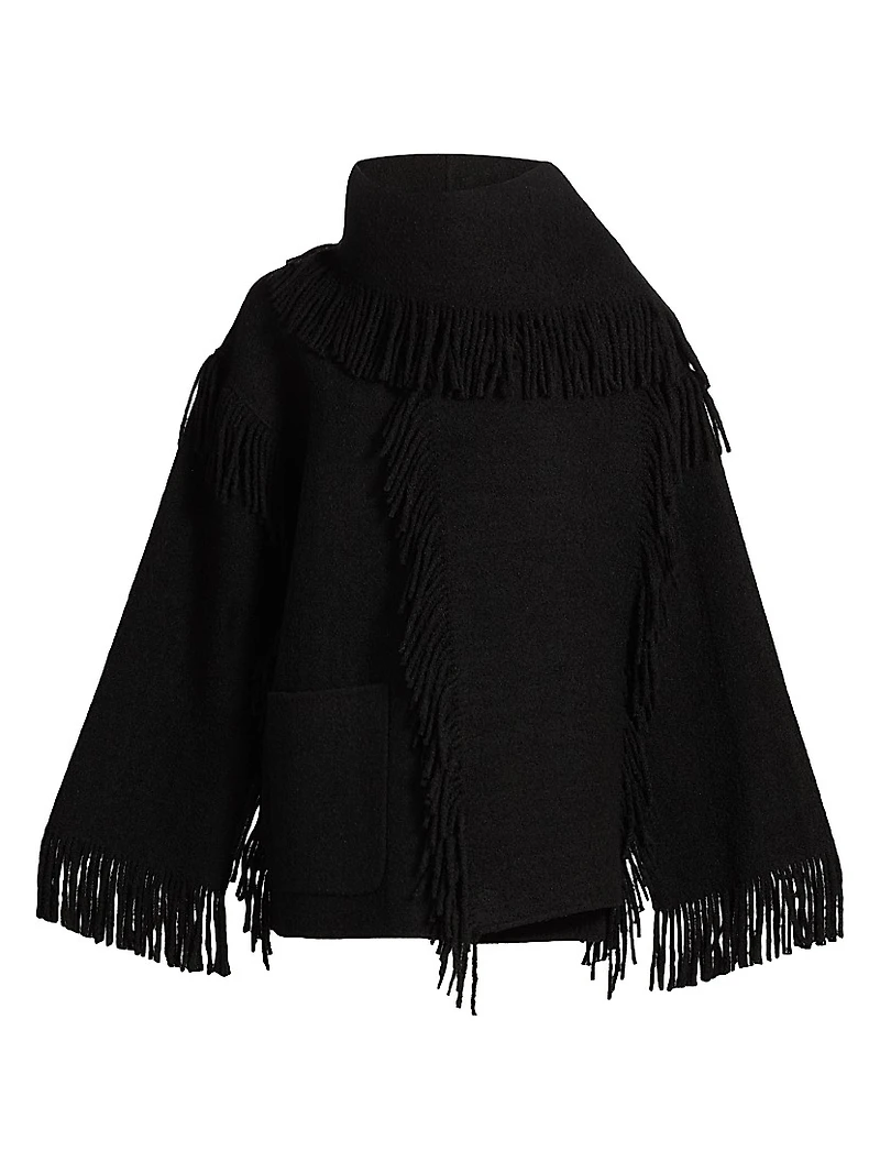 Fringed Scarf Jacket