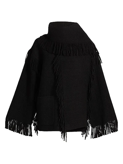 Fringed Scarf Jacket