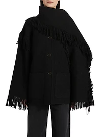 Fringed Scarf Jacket