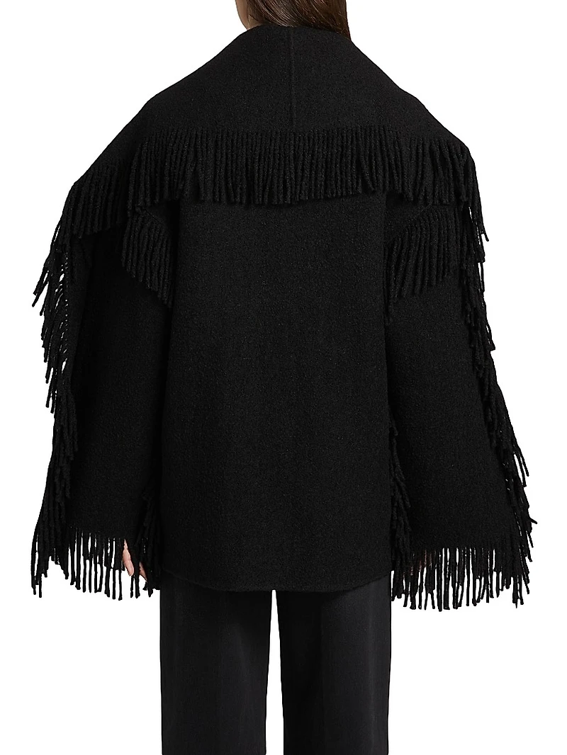 Fringed Scarf Jacket