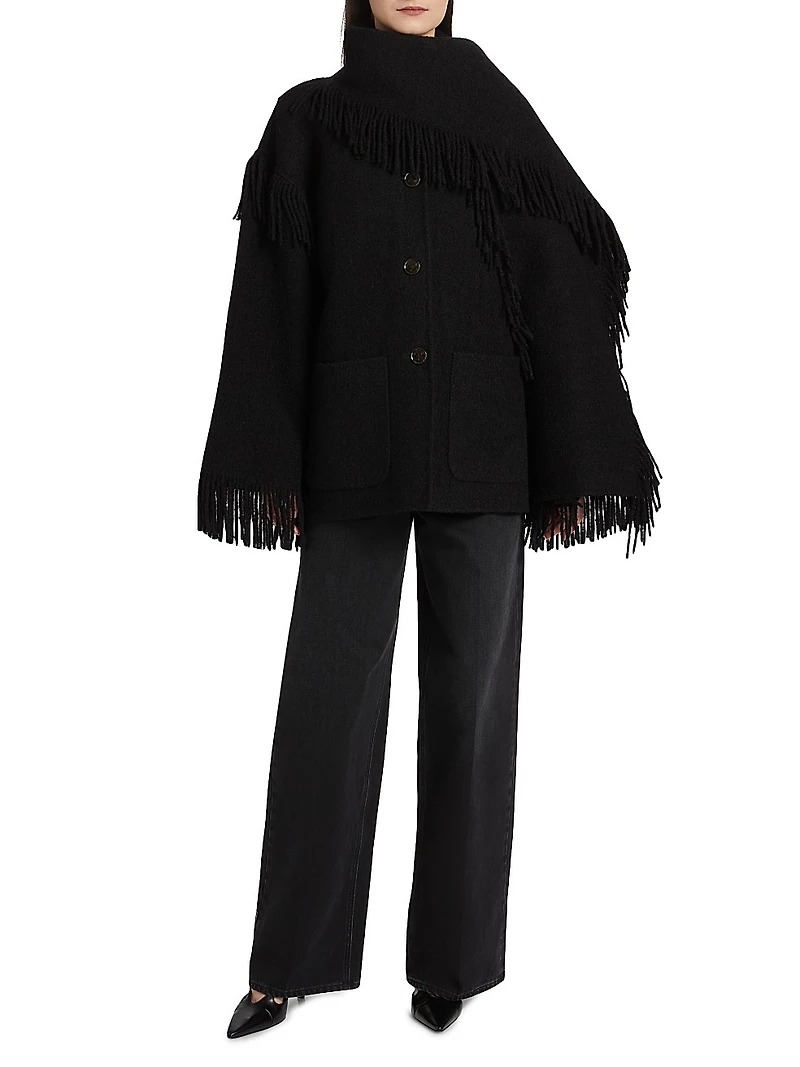 Fringed Scarf Jacket