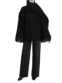 Fringed Scarf Jacket