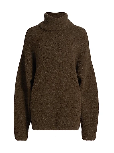 Alpaca Blend Bouclé Sweater