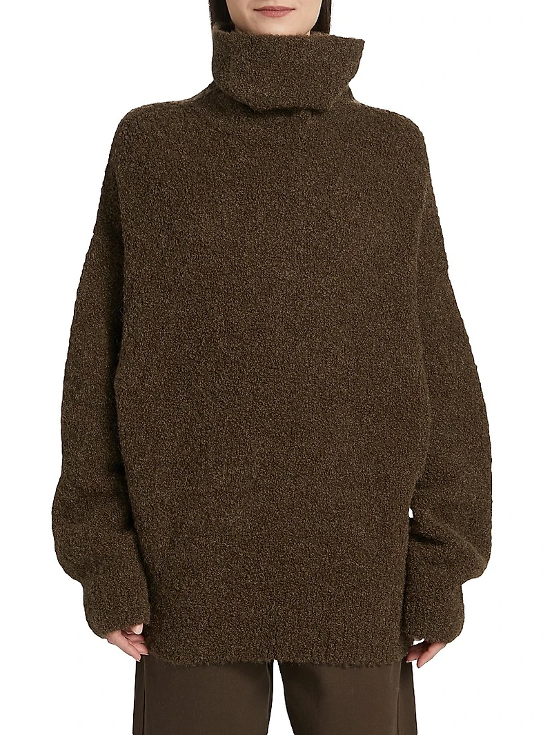 Alpaca Blend Bouclé Sweater