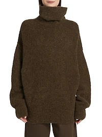 Alpaca Blend Bouclé Sweater
