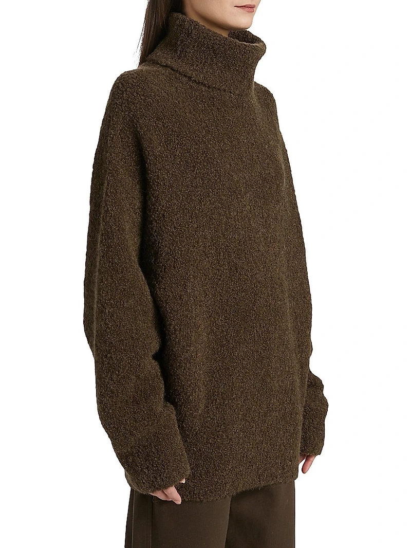 Alpaca Blend Bouclé Sweater