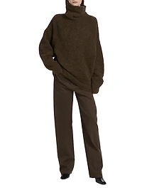 Alpaca Blend Bouclé Sweater