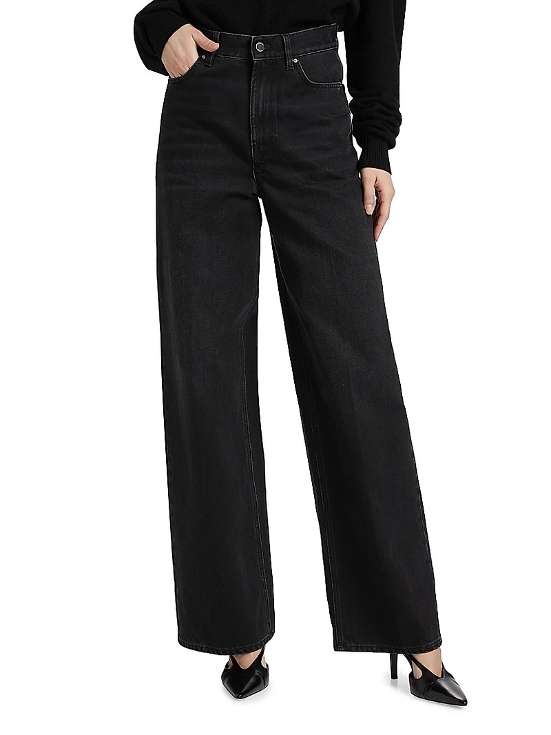 High-Rise Wide-Leg Jeans