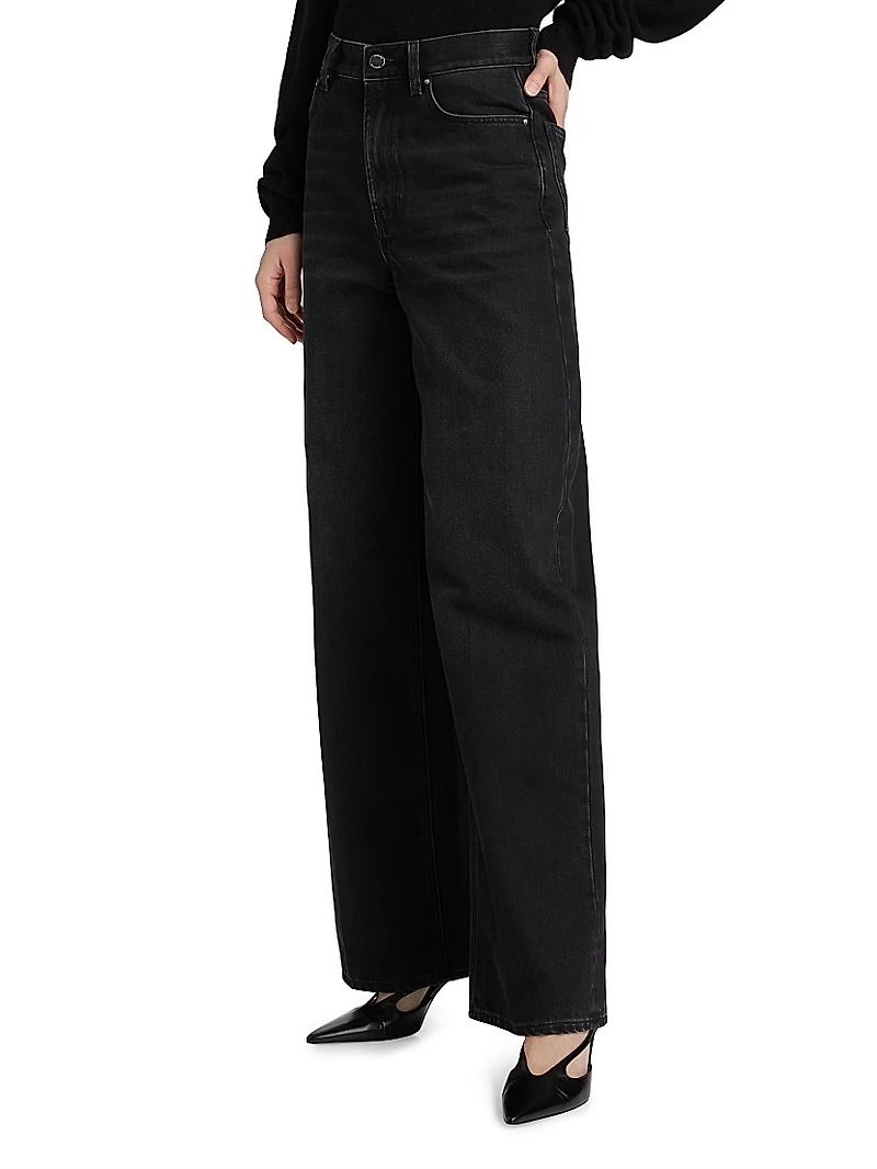 High-Rise Wide-Leg Jeans