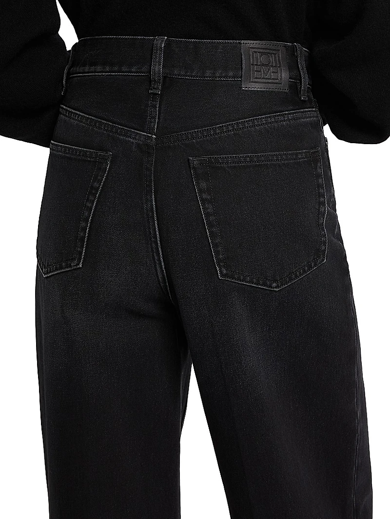 High-Rise Wide-Leg Jeans