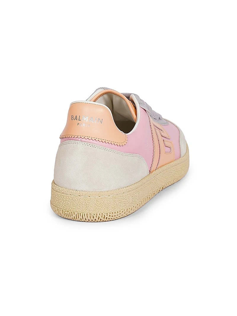 Colorblocked Leather Low-Top Sneakers