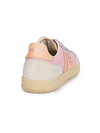 Colorblocked Leather Low-Top Sneakers