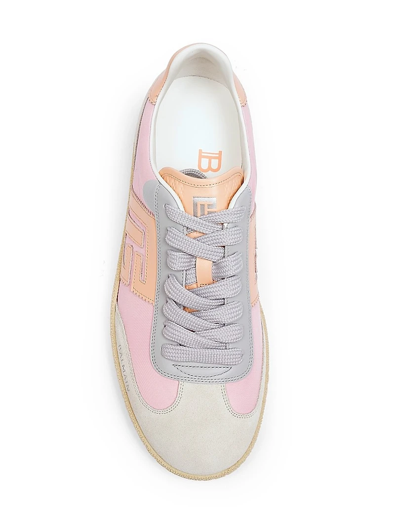Colorblocked Leather Low-Top Sneakers