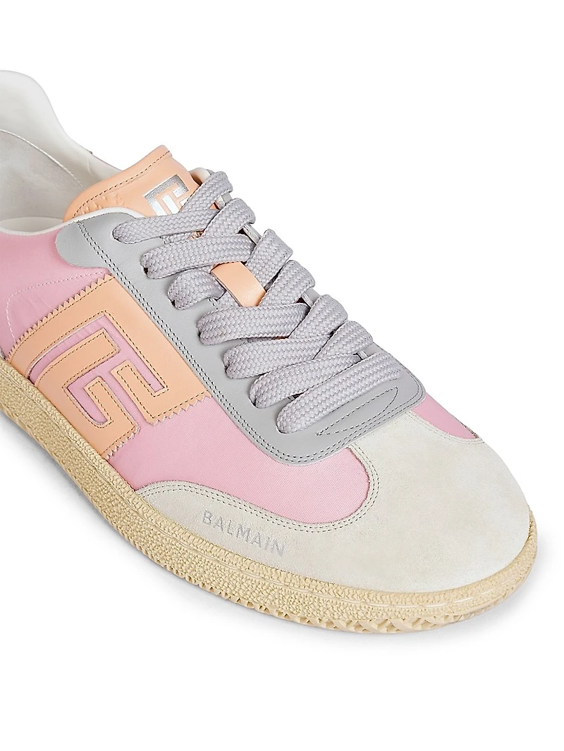 Colorblocked Leather Low-Top Sneakers