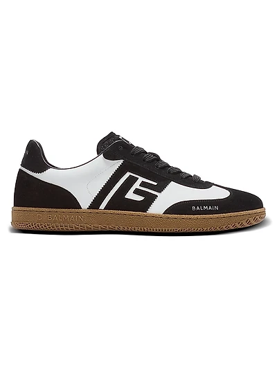 Swan Two-Tone Low-Top Sneakers