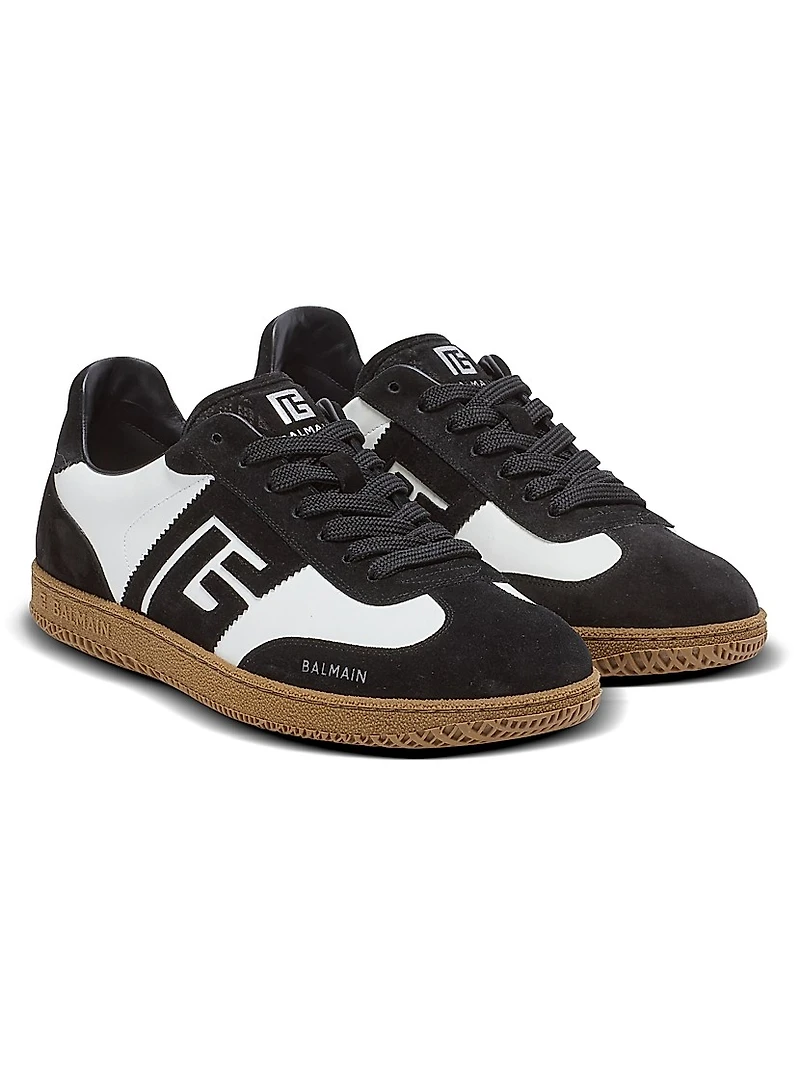 Swan Two-Tone Low-Top Sneakers