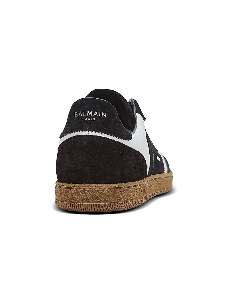 Swan Two-Tone Low-Top Sneakers