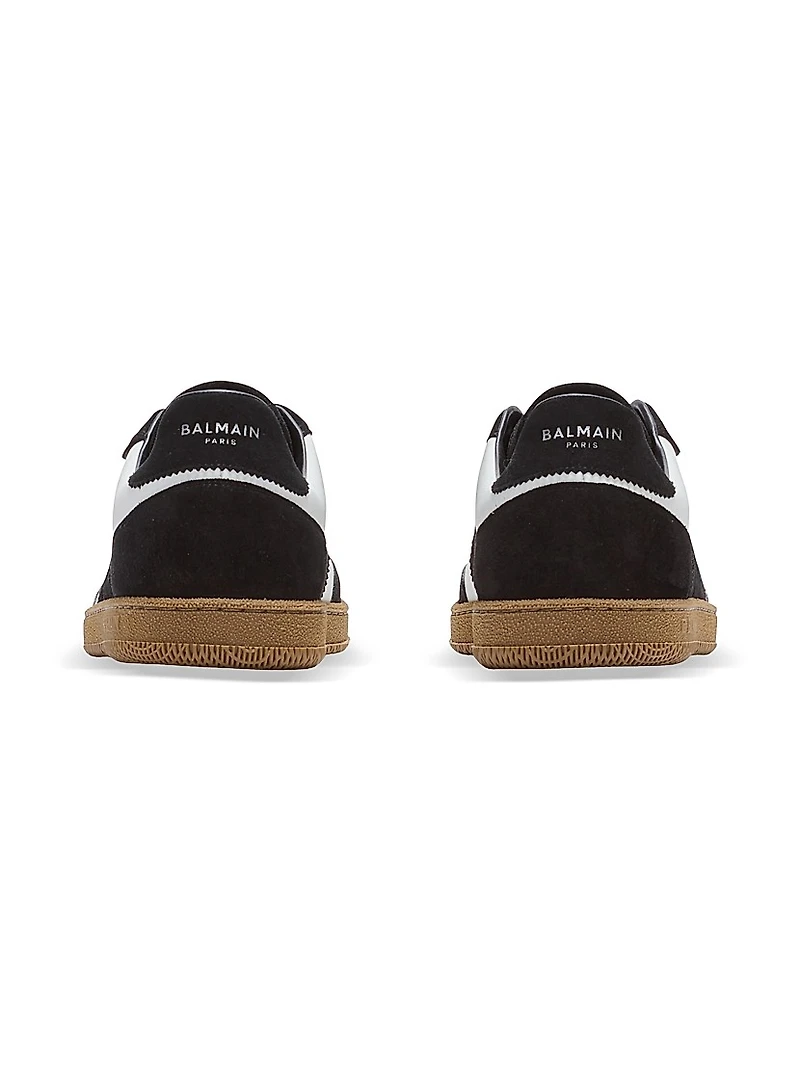 Swan Two-Tone Low-Top Sneakers