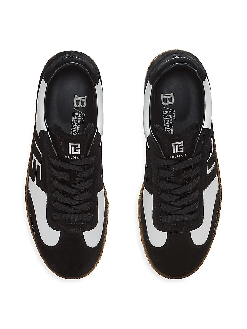 Swan Two-Tone Low-Top Sneakers