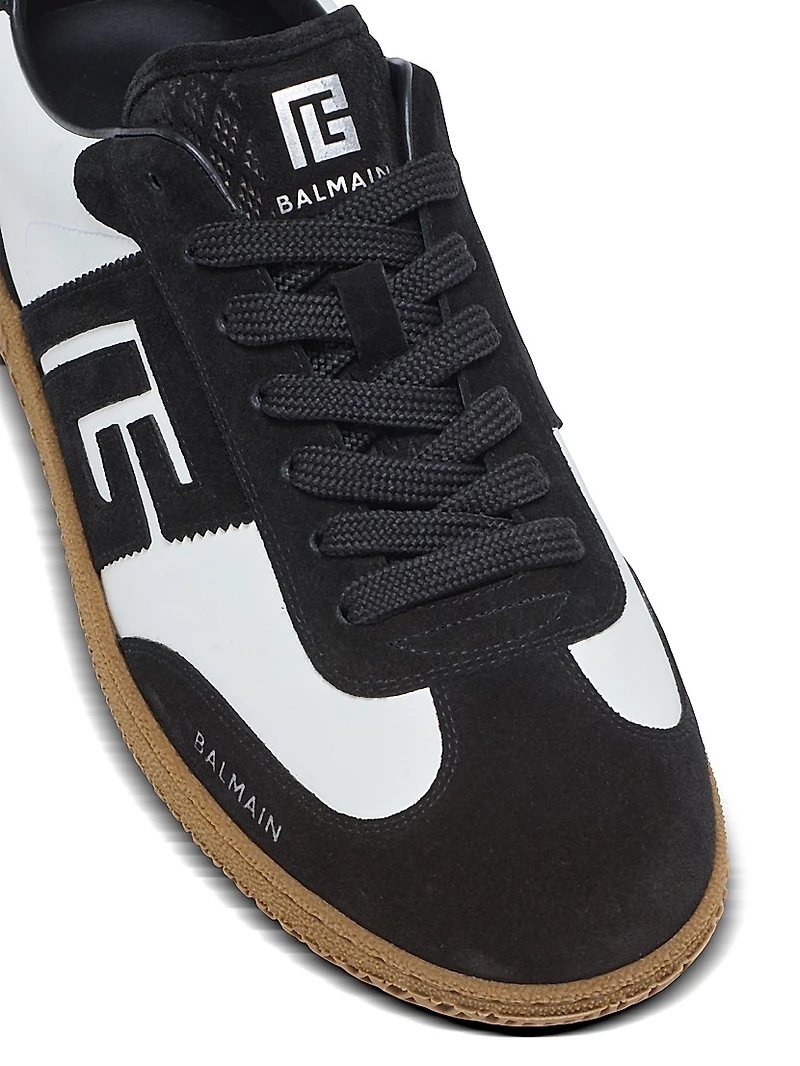Swan Two-Tone Low-Top Sneakers