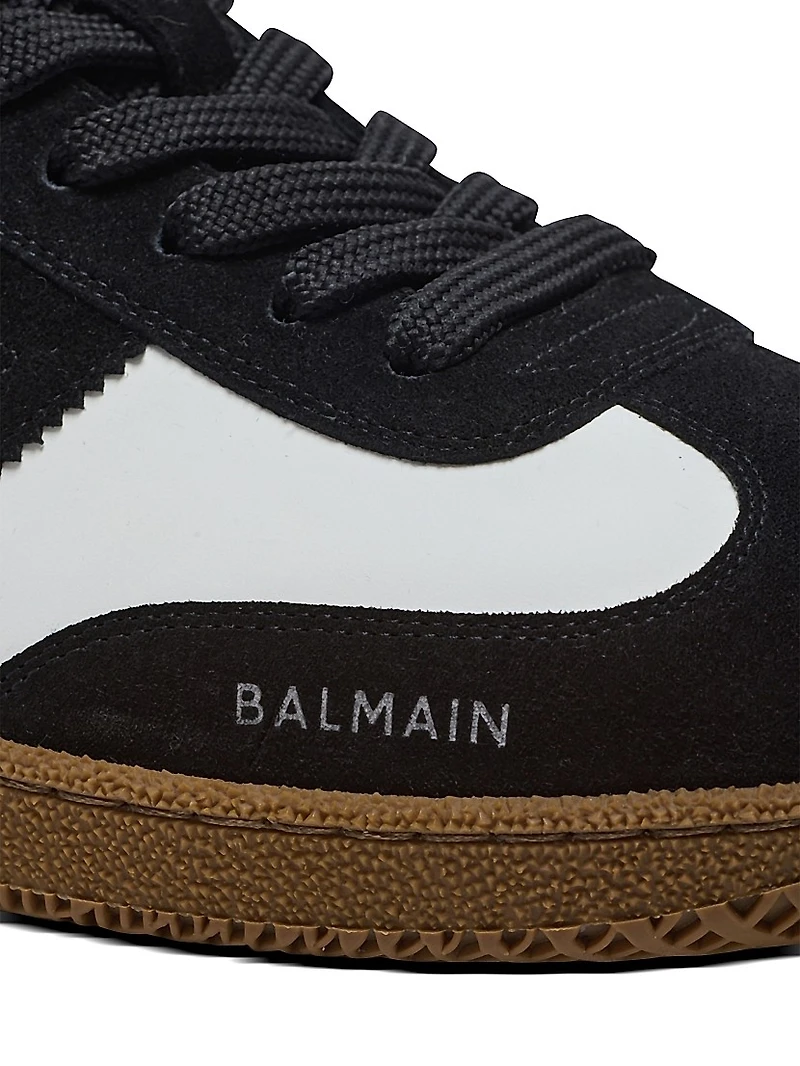 Swan Two-Tone Low-Top Sneakers