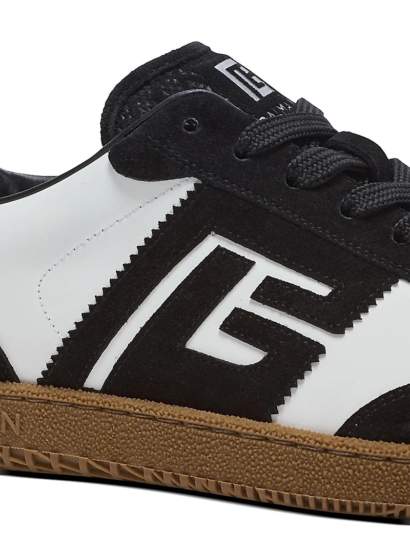 Swan Two-Tone Low-Top Sneakers