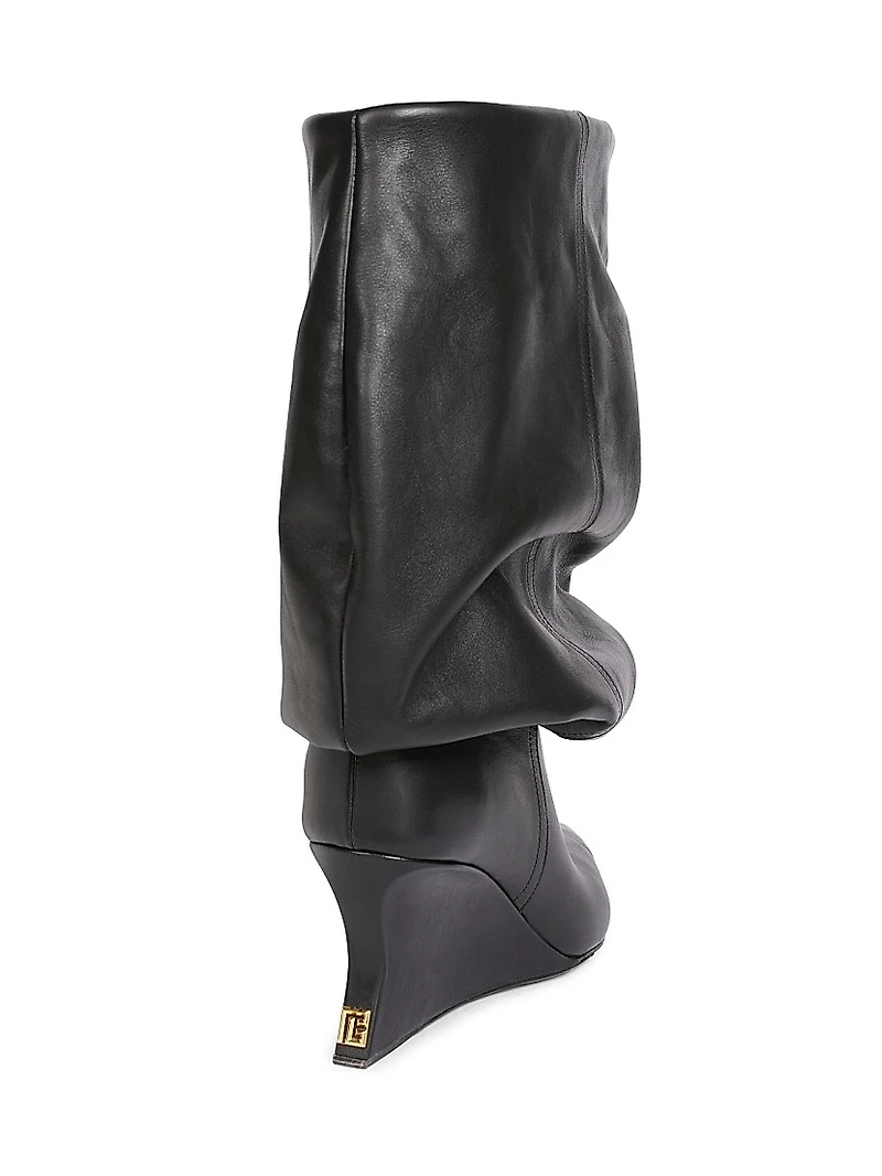 75MM Leather Ankle Boots