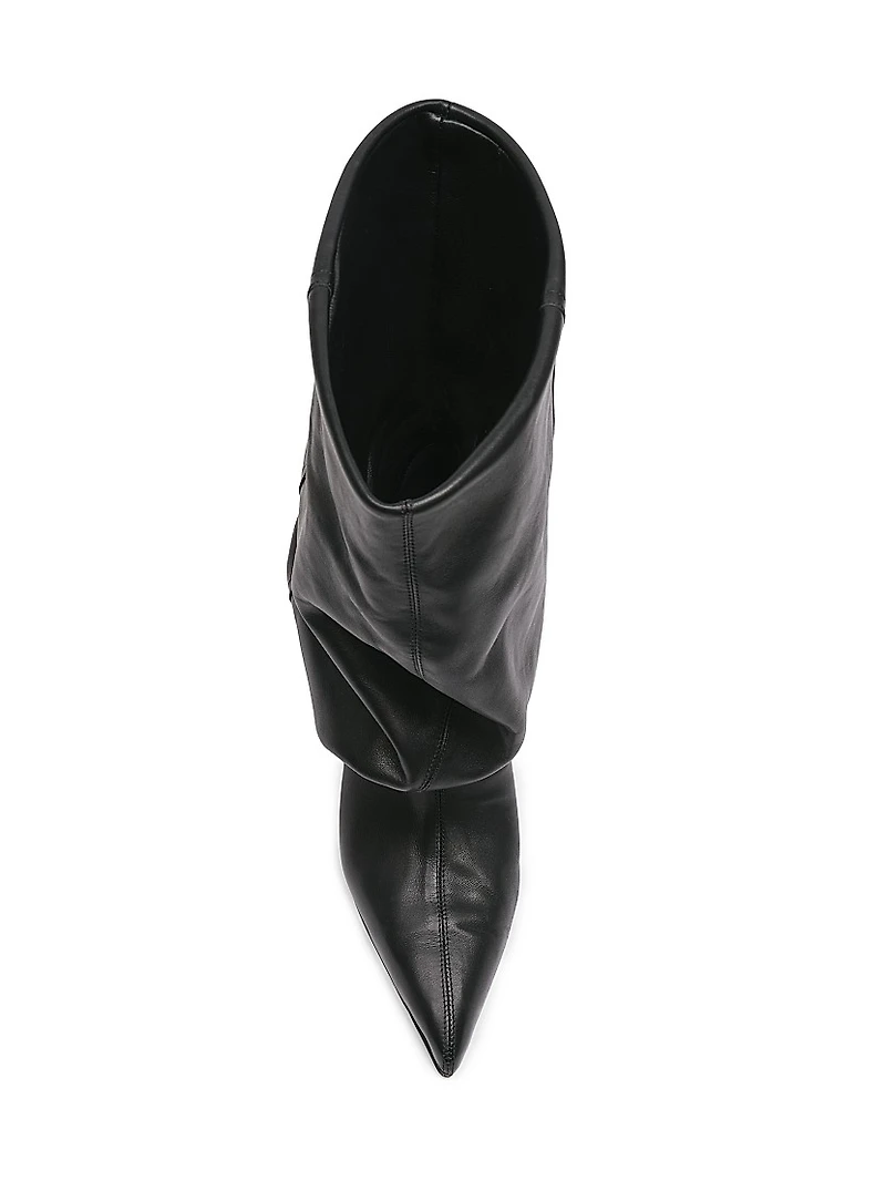 75MM Leather Ankle Boots