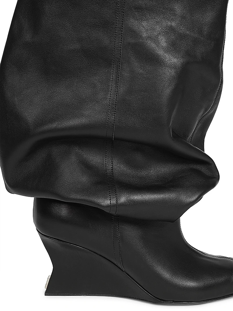 75MM Leather Ankle Boots