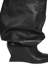 75MM Leather Ankle Boots