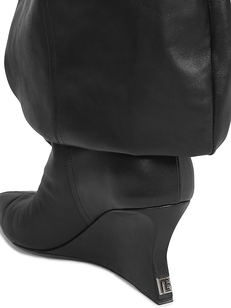 75MM Leather Ankle Boots