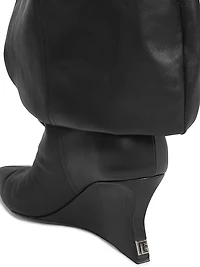 75MM Leather Ankle Boots