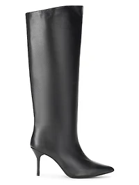 Sebastian 50MM Leather Knee-High Boots