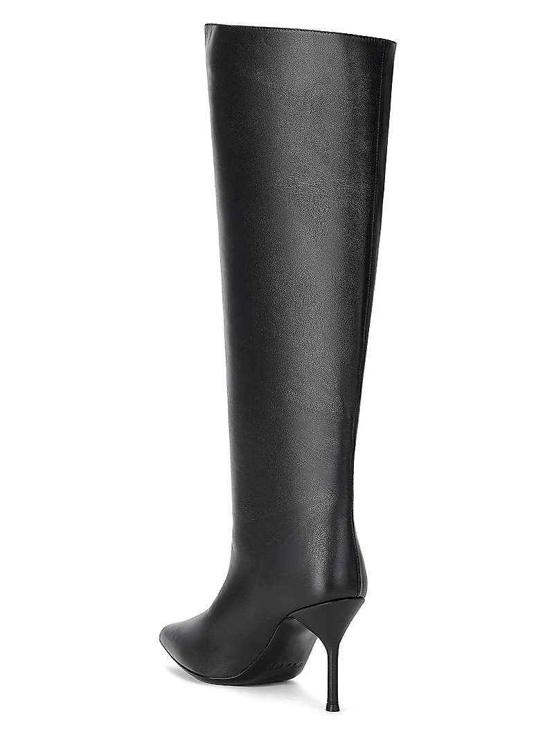 Sebastian 50MM Leather Knee-High Boots