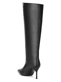 Sebastian 50MM Leather Knee-High Boots