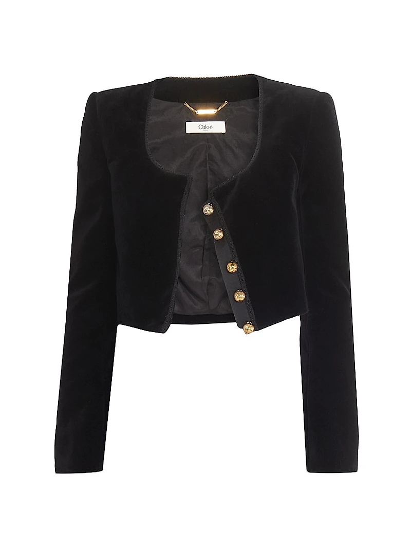 Velvet Crop Jacket