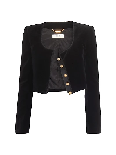 Velvet Crop Jacket