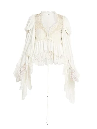 Lace Silk Blouse