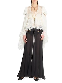 Lace Silk Blouse