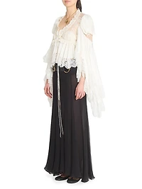 Lace Silk Blouse