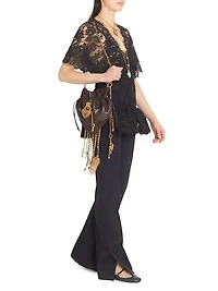 Seasona Stretch-Cotton Straight-Leg Slit Pants