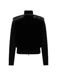 Dua Bunny Wool-Cashmere Zip Cardigan