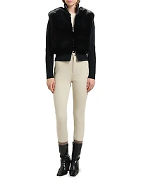 Dua Bunny Wool-Cashmere Zip Cardigan