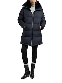 Belle Dune Faux-Fur Trim Down Jacket
