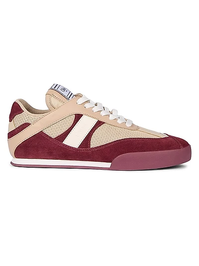 Kick Colorblocked Leather Low-Top Sneakers
