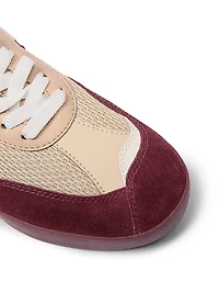 Kick Colorblocked Leather Low-Top Sneakers