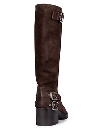Dakota Buckle-Detail Leather Boots